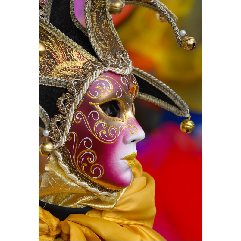 Traditionnel Masque Carnaval De Venise Avec Une Décoration Colorée Banque  D'Images et Photos Libres De Droits. Image 47718100
