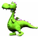 Sticker enfant Dinosaure enfant vert