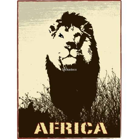 Sticker Africa Lion