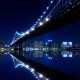 Papier peint géant déco pont de New York la nuit 250x250cm
