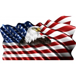 Sticker drapeau Américain