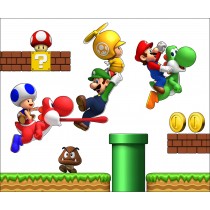 sticker Autocollant Mario et ses amis