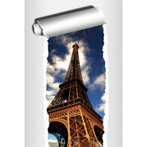 Sticker Trompe l'oeil déco Paris Tour Eiffel