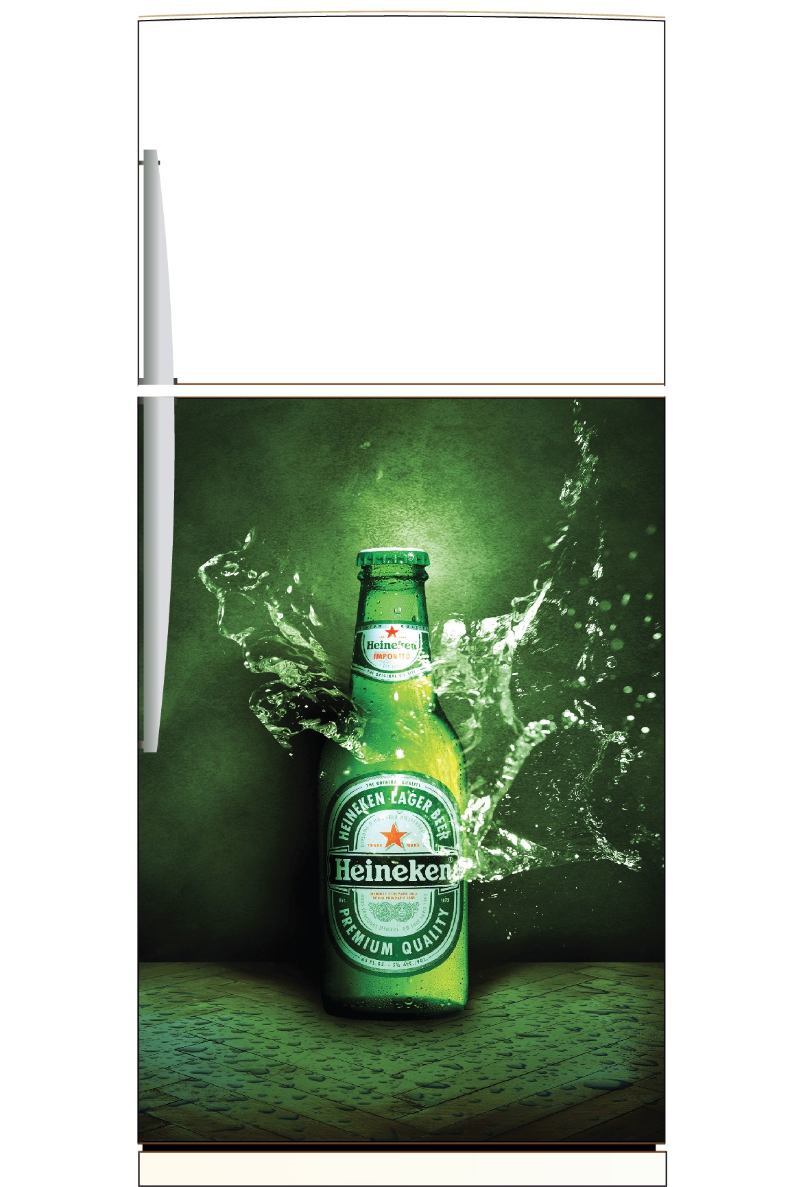 Sticker frigo Heineken - Art Déco Stickers