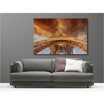Tableaux toile déco rectangle Tour Eiffel 