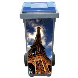 Stickers poubelle déco Tour Eiffel