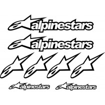  8 Stickers- Autocollants Alpinestars