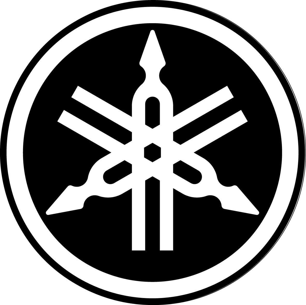 Sticker autocollant logo Embleme yamaha - Art Déco Stickers