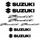 8 Stickers Autocollants Suzuki Bandit