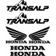 6 Stickers Autocollants Honda Transalp