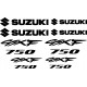 8 Sticker Autocollant Suzuki GSXF 750