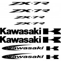 8 Stickers Autocollants Kawasaki Zx7r