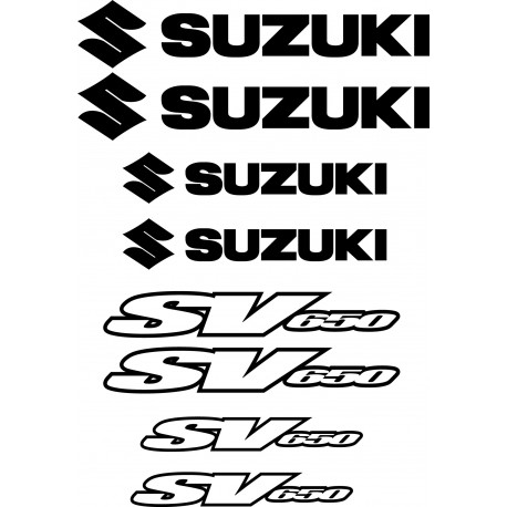 8 Sticker Autocollant Suzuki SV650