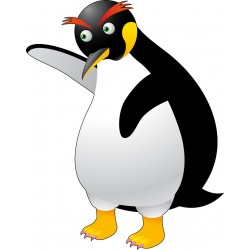 Sticker mural enfant bébé Pingouin