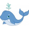 Stickers muraux enfant Baleine