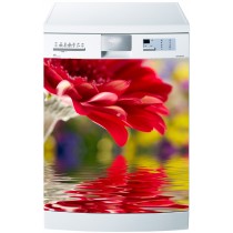 Sticker pour Lave Vaisselle Fleur sur eau