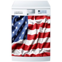 Sticker pour Lave Vaisselle Drapeau Etats Unis