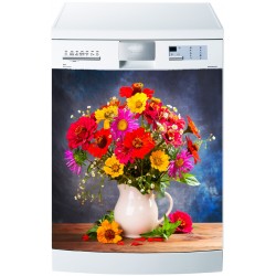 Sticker pour Lave Vaisselle Pot de Fleurs