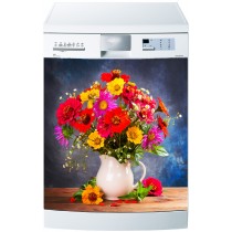 Sticker pour Lave Vaisselle Pot de Fleurs