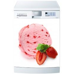 Sticker pour Lave Vaisselle Sorbet fraise