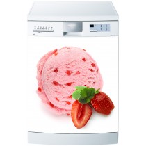 Sticker pour Lave Vaisselle Sorbet fraise