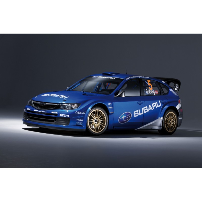 Subaru impreza rallye voiture panoramique toile wall art imprimé photo