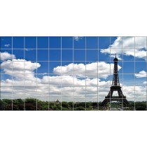 Stickers carrelage mural Tour Eiffel