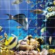 Stickers carrelage mural déco poissons exotique