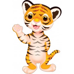 Stickers enfant Tigre sympa