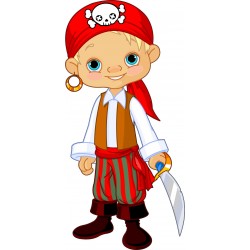 Stickers enfant Jeune Pirate
