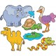 Stickers kit enfant planche de stickers animaux