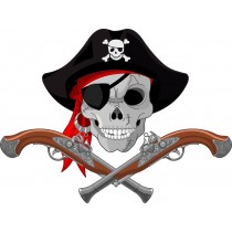 Stickers enfant Pirate pistolets