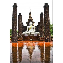 Stickers muraux déco : Temple buddha