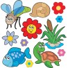 Stickers kit enfant planche de stickers Animaux