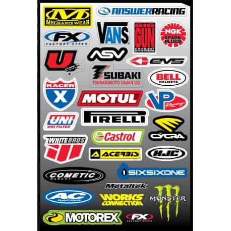 29 stickers autocollants Moto FX4