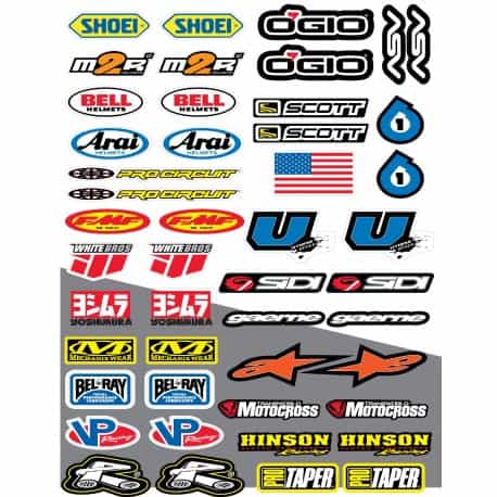 47 stickers autocollants Moto FX10