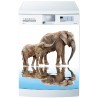 Sticker Lave Vaisselle Eléphants