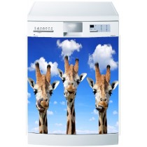 Sticker Lave Vaisselle Girafes- ou magnet lave vaisselle 