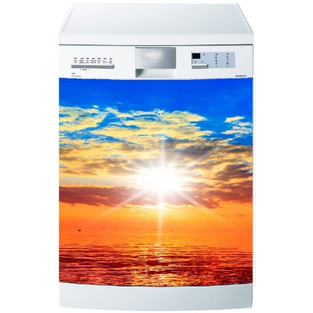 Sticker Lave Vaisselle Coucher de soleil - ou magnet lave vaisselle 
