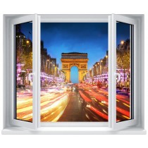 Stickers fenêtre déco : les Champs Elysées