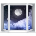 Stickers fenêtre déco : La pleine lune