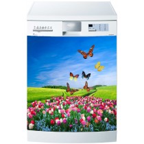 Sticker Lave Vaisselle Papillons - ou magnet lave vaisselle 