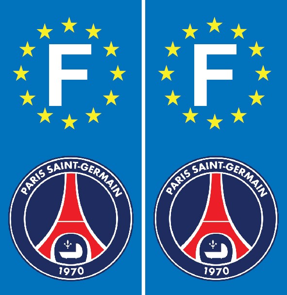 Sticker autocollant Paris Saint Germain PSG - Art Déco Stickers