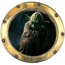 Sticker hublot enfant Star Wars Yoda