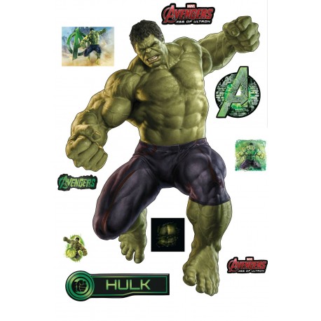 Stickers Hulk Avengers 27x40cm