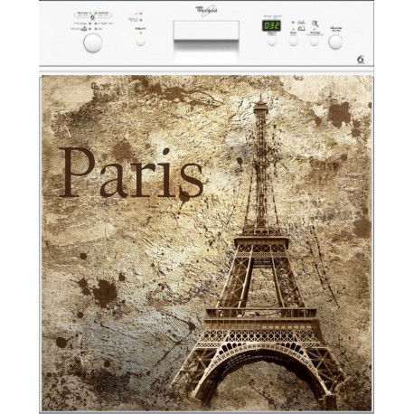 Sticker lave vaisselle Paris ou magnet lave vaisselle