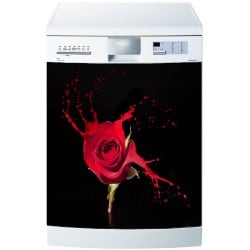 Stickers Lave Vaisselle Rose Splatch 60x60cm 54838