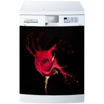 Stickers Lave Vaisselle Rose Splatch 60x60cm