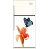 Sticker frigo Fleur papillon