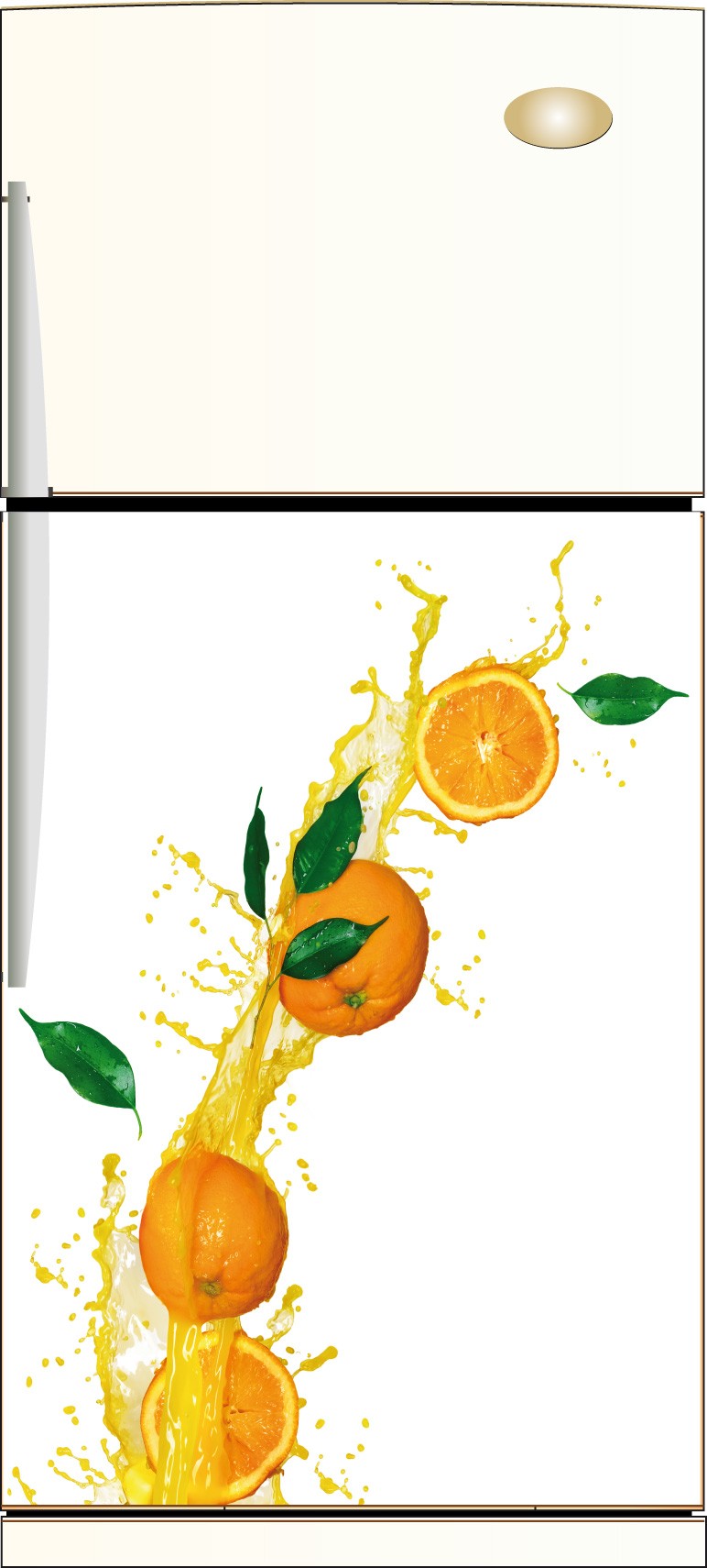 Sticker frigo Orange - Art Déco Stickers